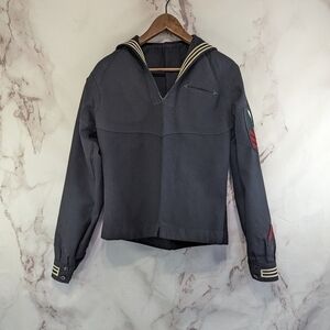 Vtg Navy Uniform WW2 USN Cracker Jack Top Fort Fisher DSCP Officer Quarterdeck